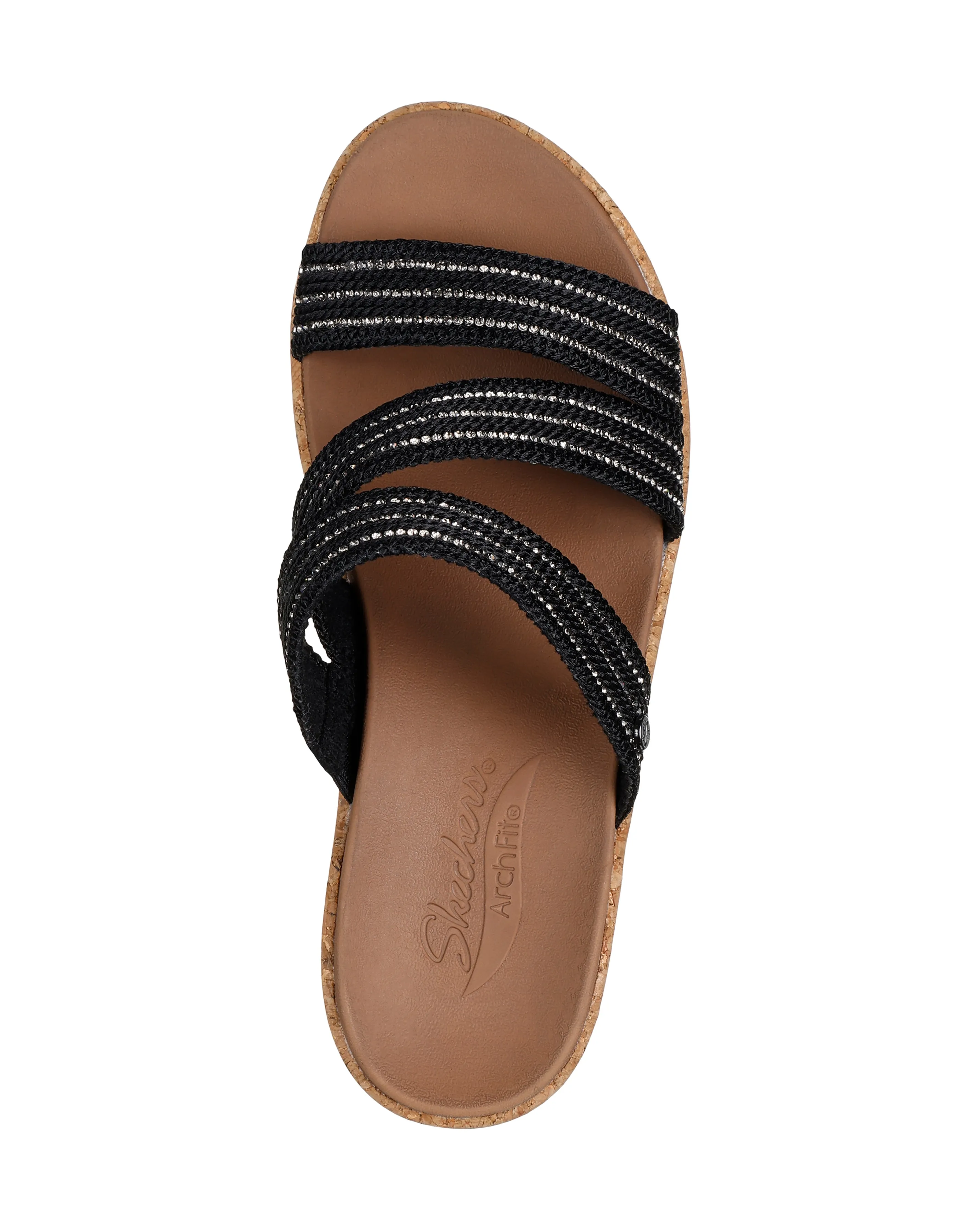 Skechers Arch Fit Beverlee Wedge Sandals | Simply Be