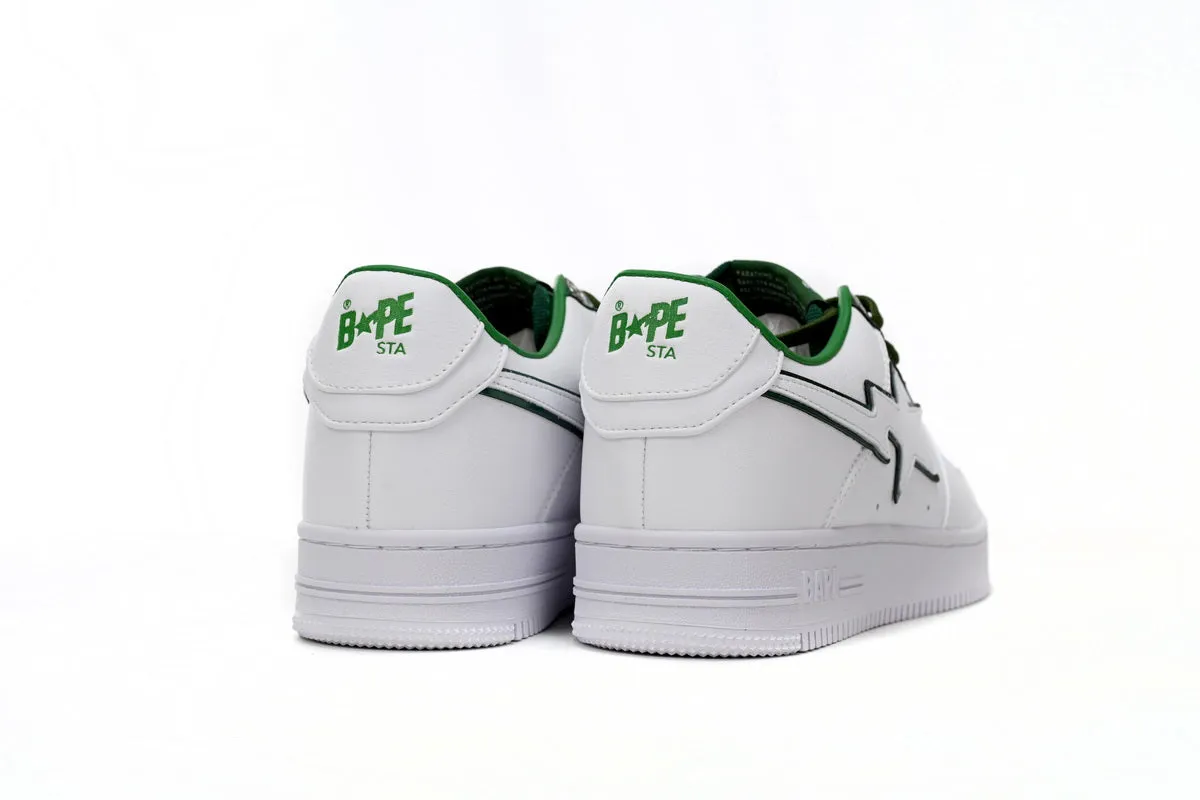 Sneakers White & Green Lines 2024