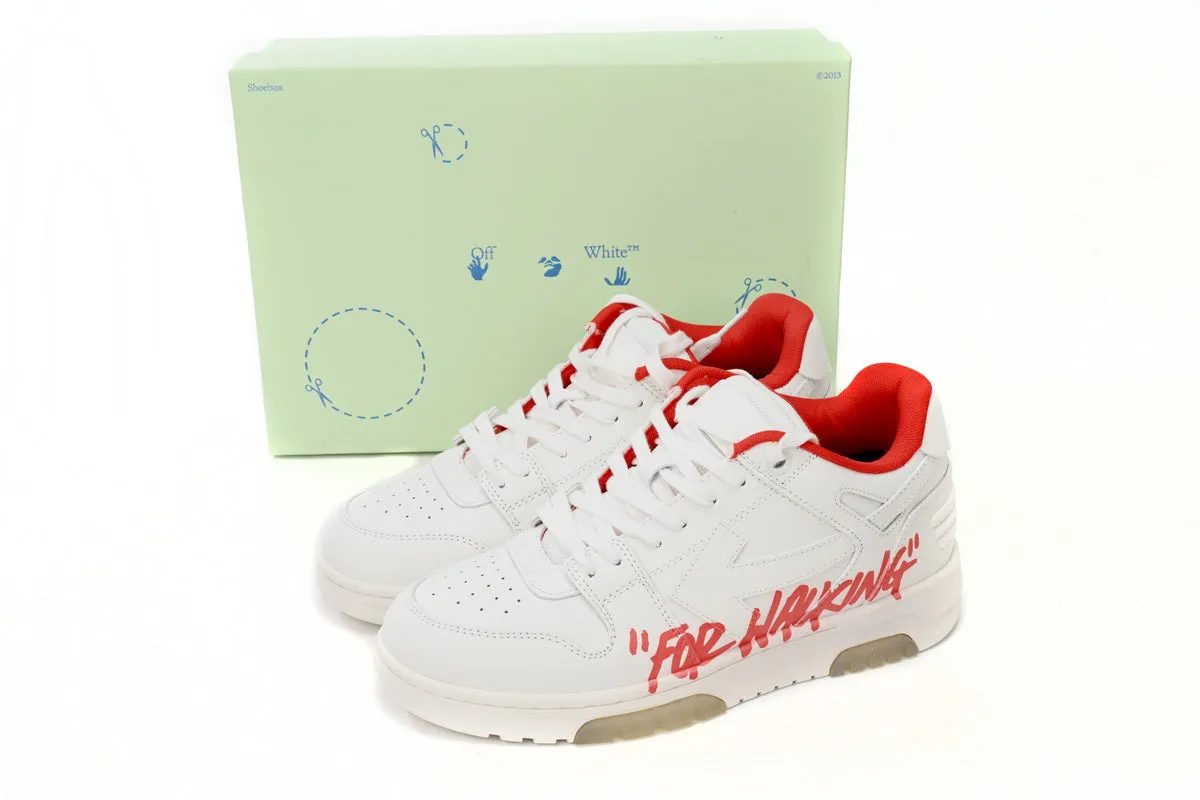 Sneakers White & Red Writing 2023