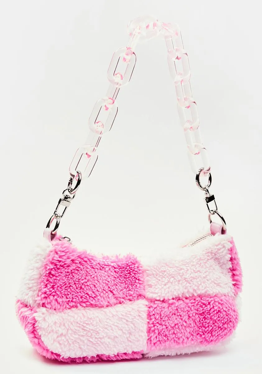 Spoil Myself Fuzzy Shoulder Bag-