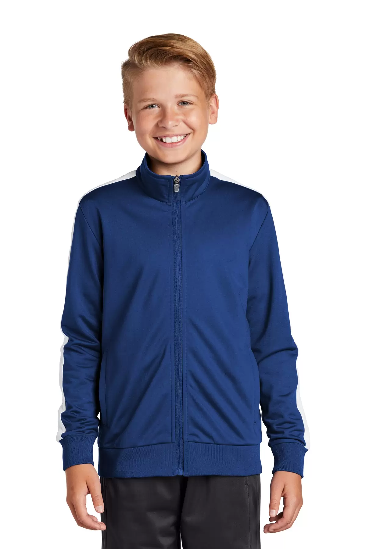 Sport Tek YST94 Sport-Tek    Youth Tricot Track Jacket SKU: YST94