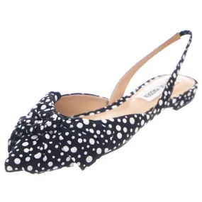 Steve Madden Womens Bowie Black Polka Dot Sandals