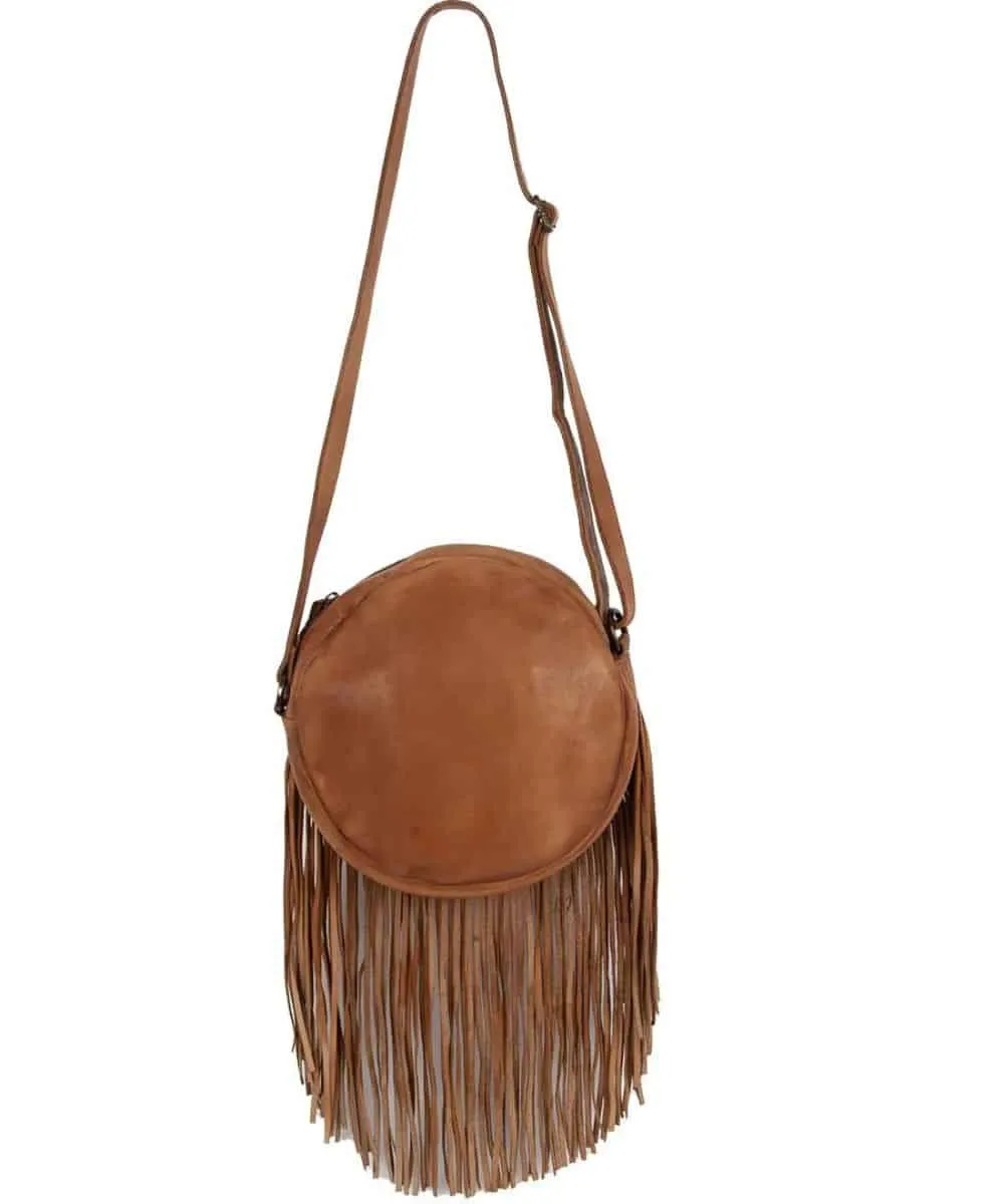 STS Women's Wayfarer Sage Fringe Crossbody Purse