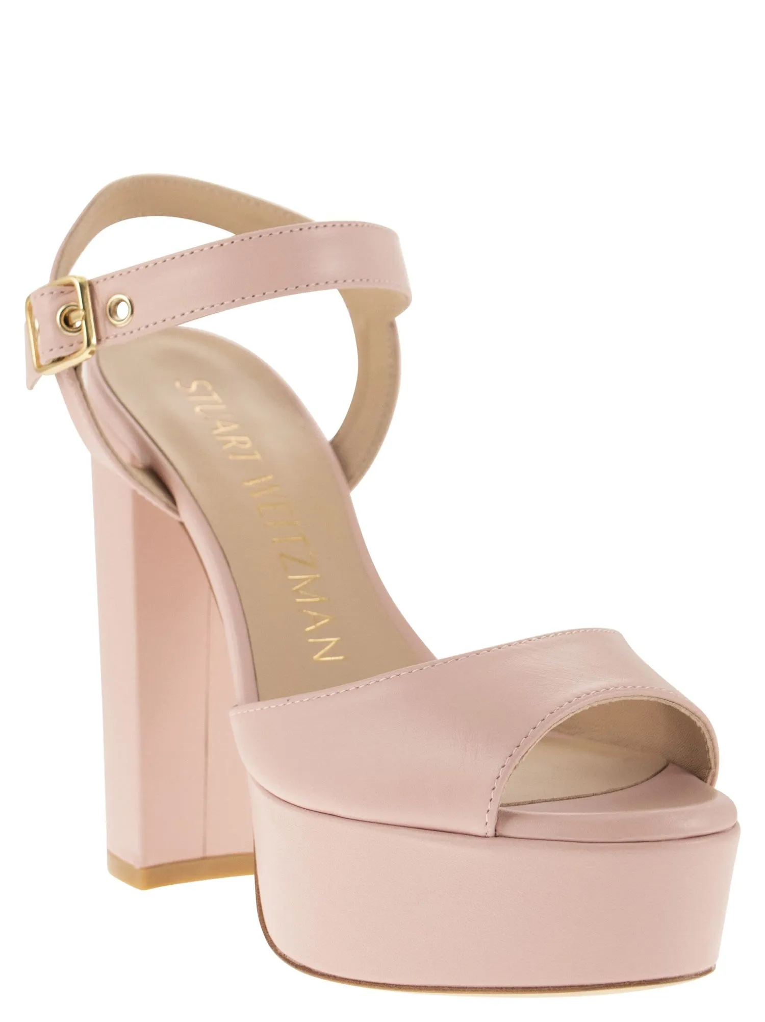 Stuart Weitzman    Stuart Weitzman Ryder Leather Platform Sandals