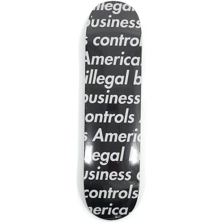 Supreme Illegal Business Skateboard Deck Black