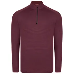 Swannies Golf Men's Maroon Lukas Lightweight Quarter-Zip