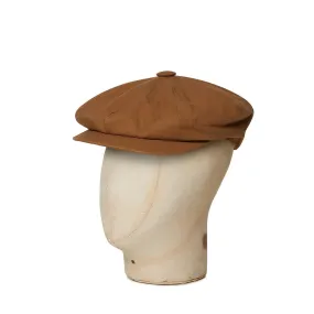 Tan Cotton Gatsby Cap