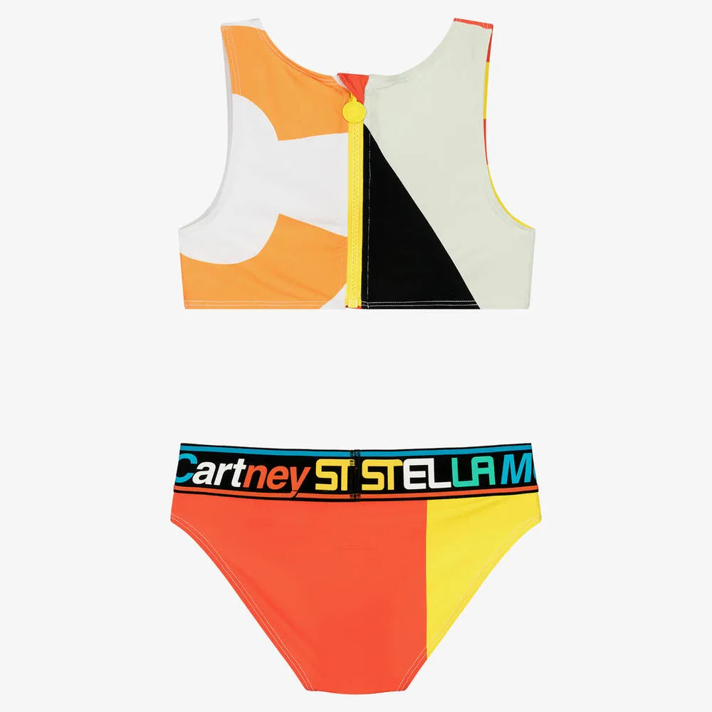 Teen Girls Geometric Logo Bikini (UPF50+)