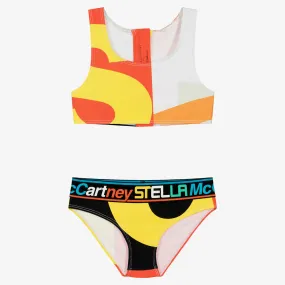 Teen Girls Geometric Logo Bikini (UPF50+)