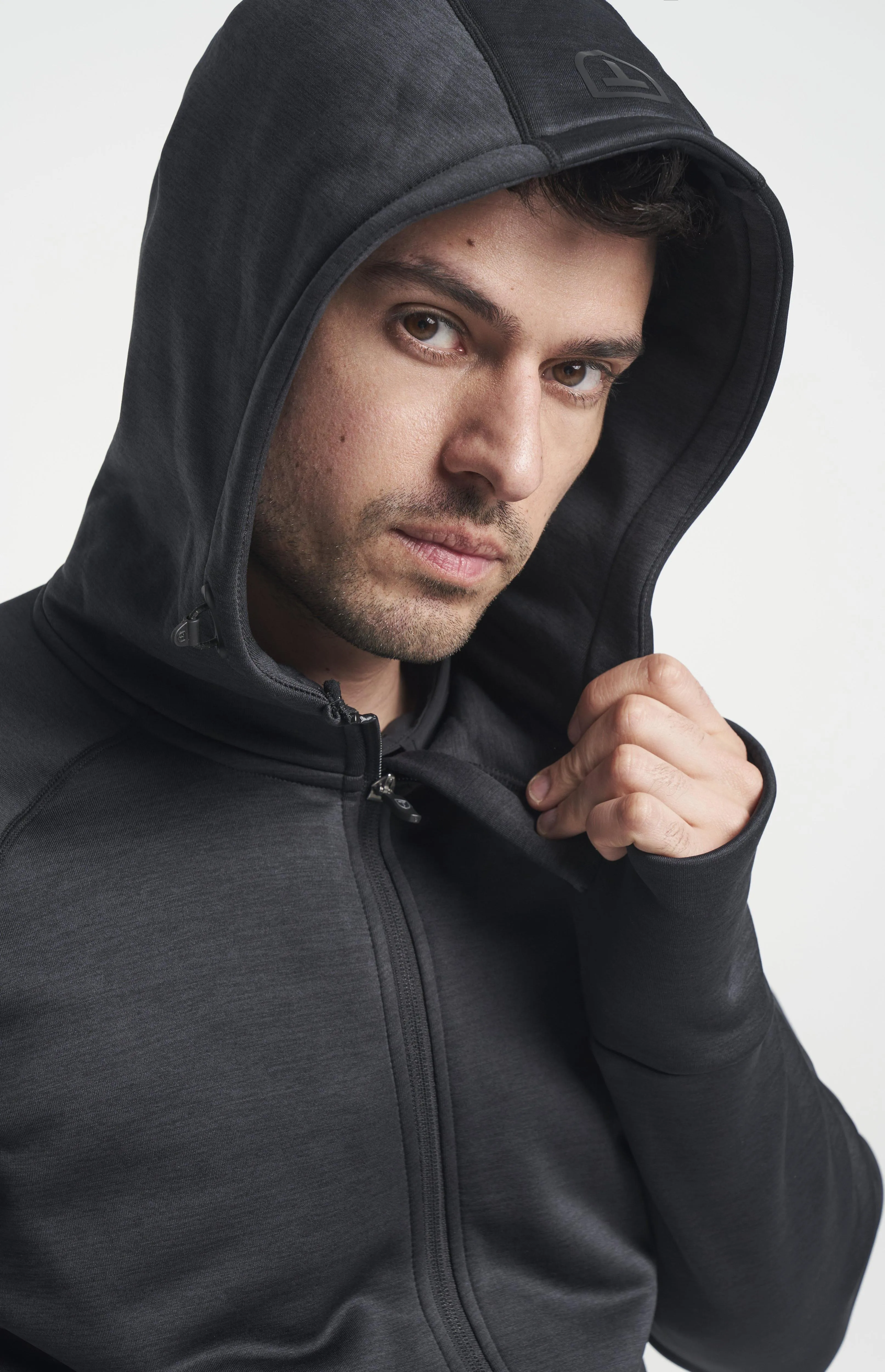 Tenson Men's TXlite Hoodie Zip Black | Buy Tenson Men's TXlite Hoodie Zip Black here | Outnorth