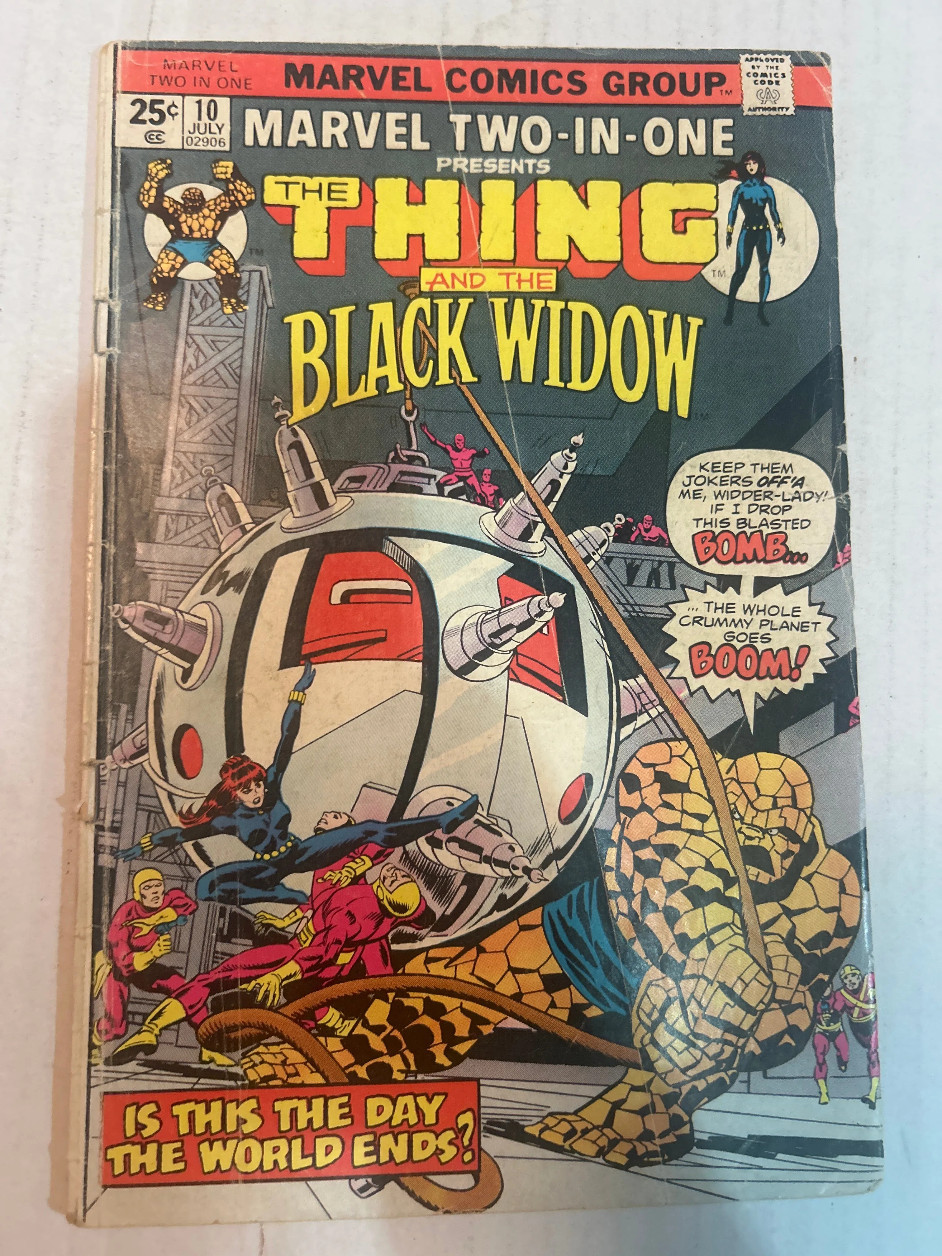 The Thing and The Black Widow Marvel Two-In-One by Marvel Comics Group Is This the Day The World Ends?' # 10 Comic Book