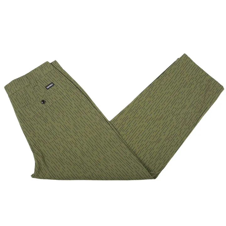 THEORIES SKATEBOARDS STAMP WORK PANTS RAIN CAMO OLIVE GREEN