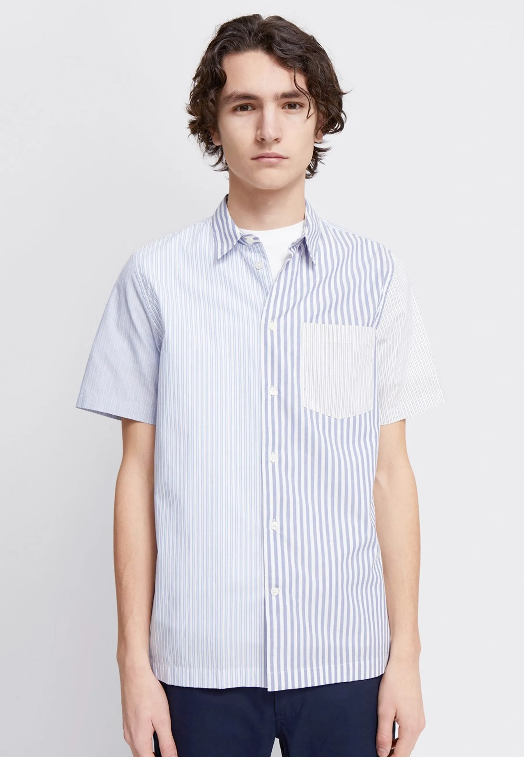 Thor Stripe Shirt SS - blue stripes