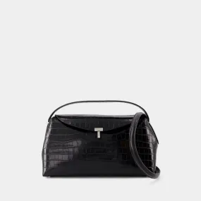 TOTEME  T-Lock Top Handle Bag - TOTEME - Leather  - Black