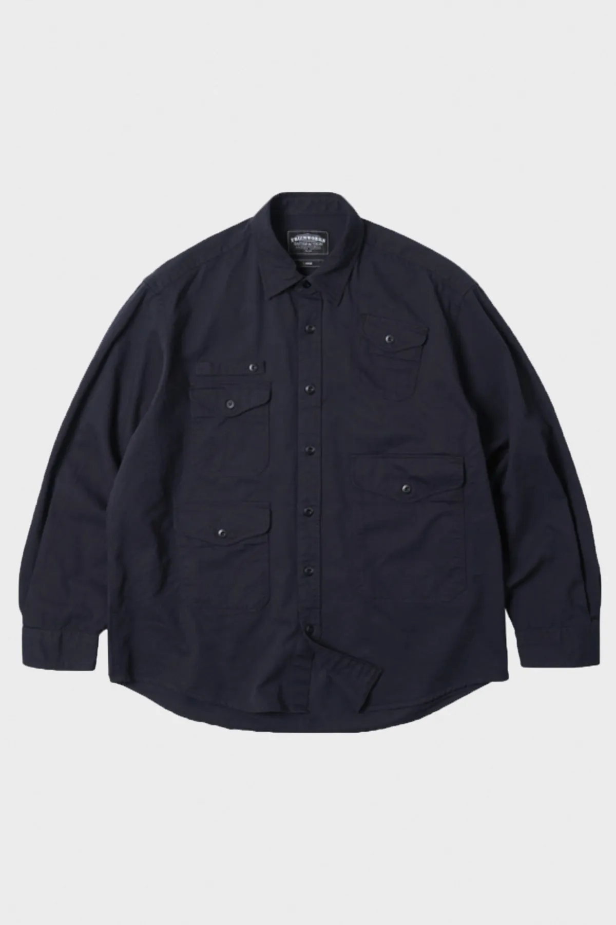 Twill Utility Pocket Shirt Jacket - Navy