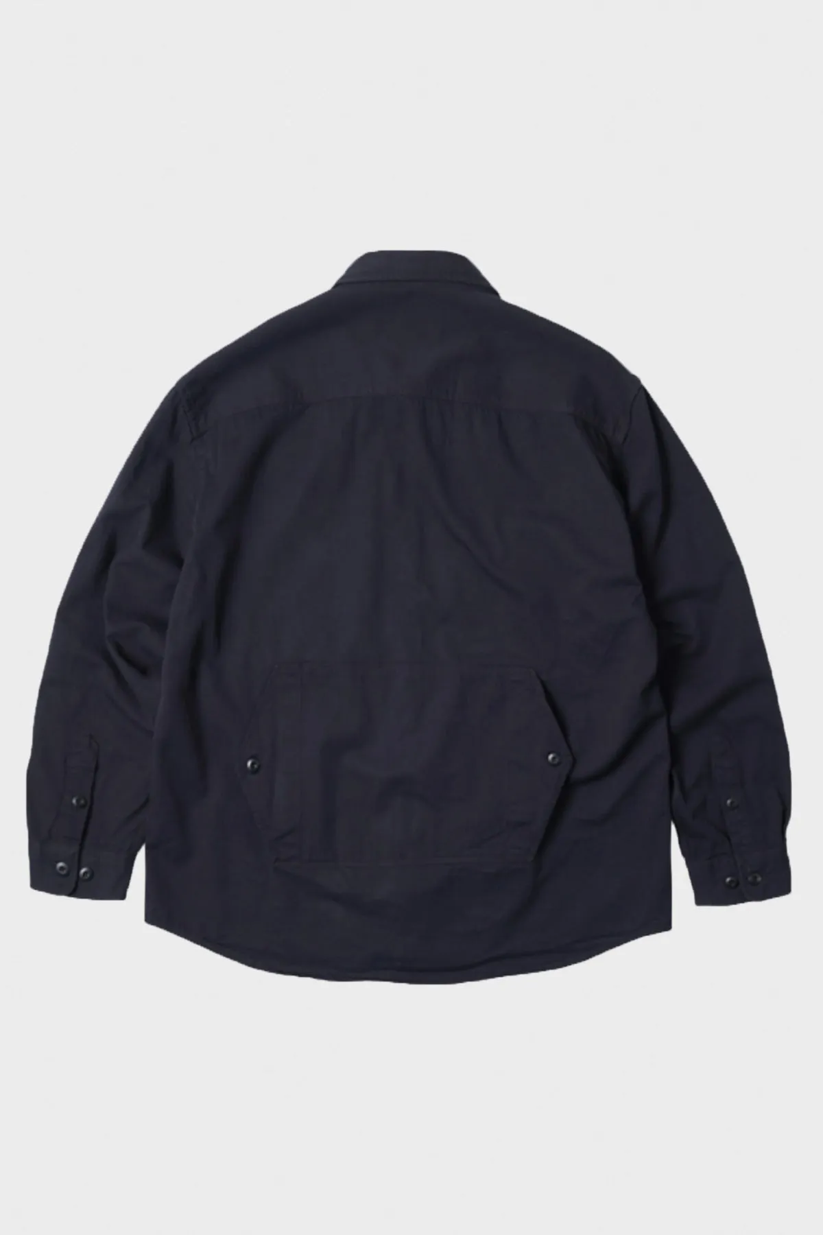 Twill Utility Pocket Shirt Jacket - Navy