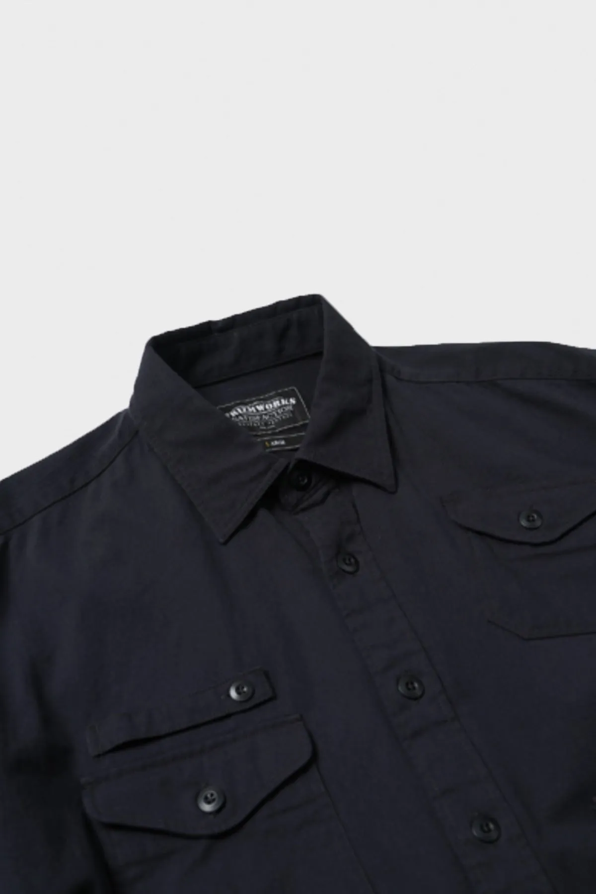 Twill Utility Pocket Shirt Jacket - Navy