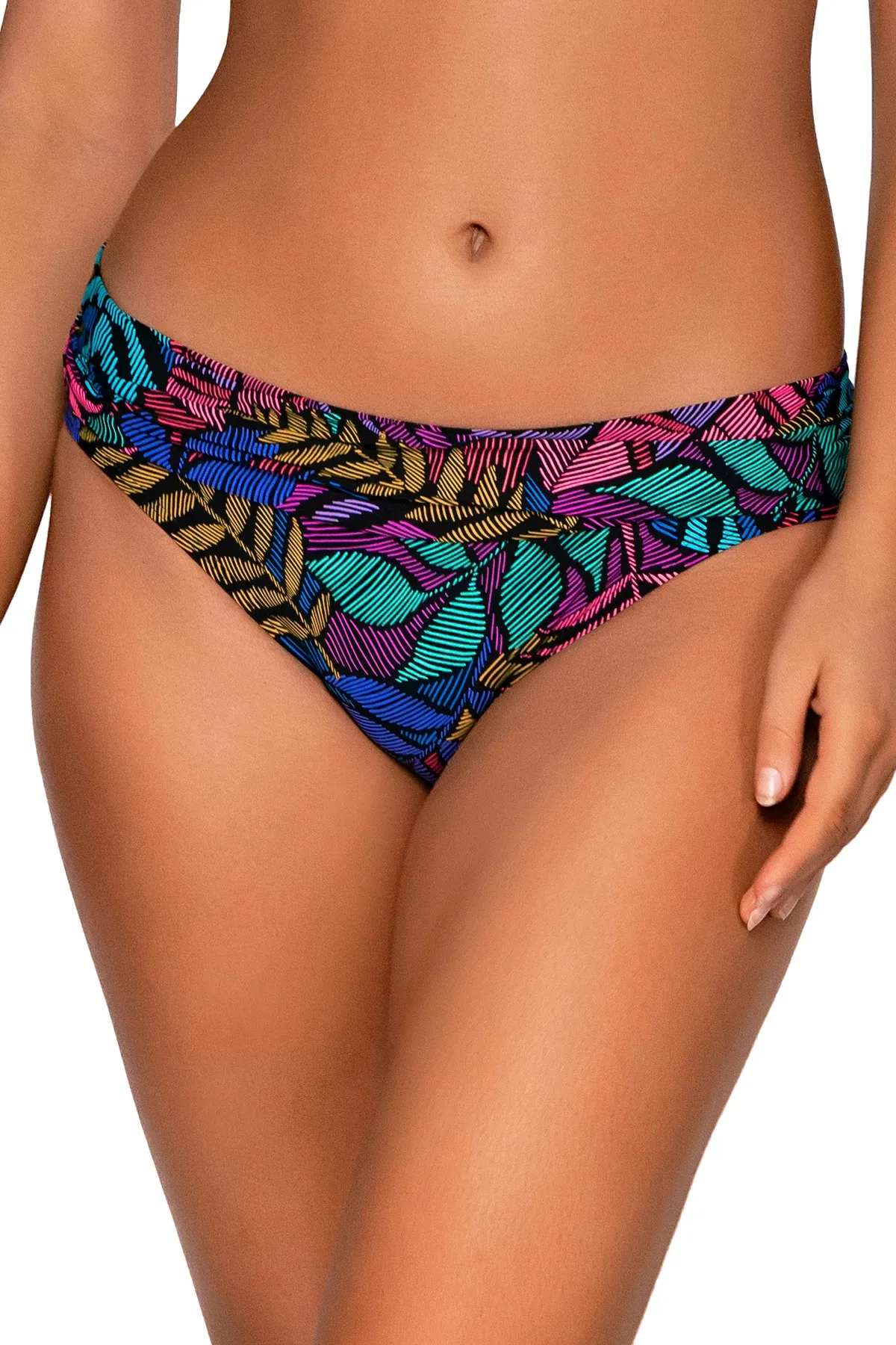 Unforgettable Banded Hipster Bikini Bottom