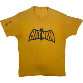 Vintage Screen Stars DC Comics Batman Single Stitch Graphic T-shirt Yellow