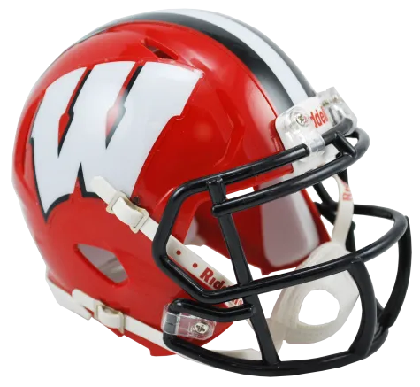 Wisconsin Badgers Red Alternate Riddell Speed Mini Helmet