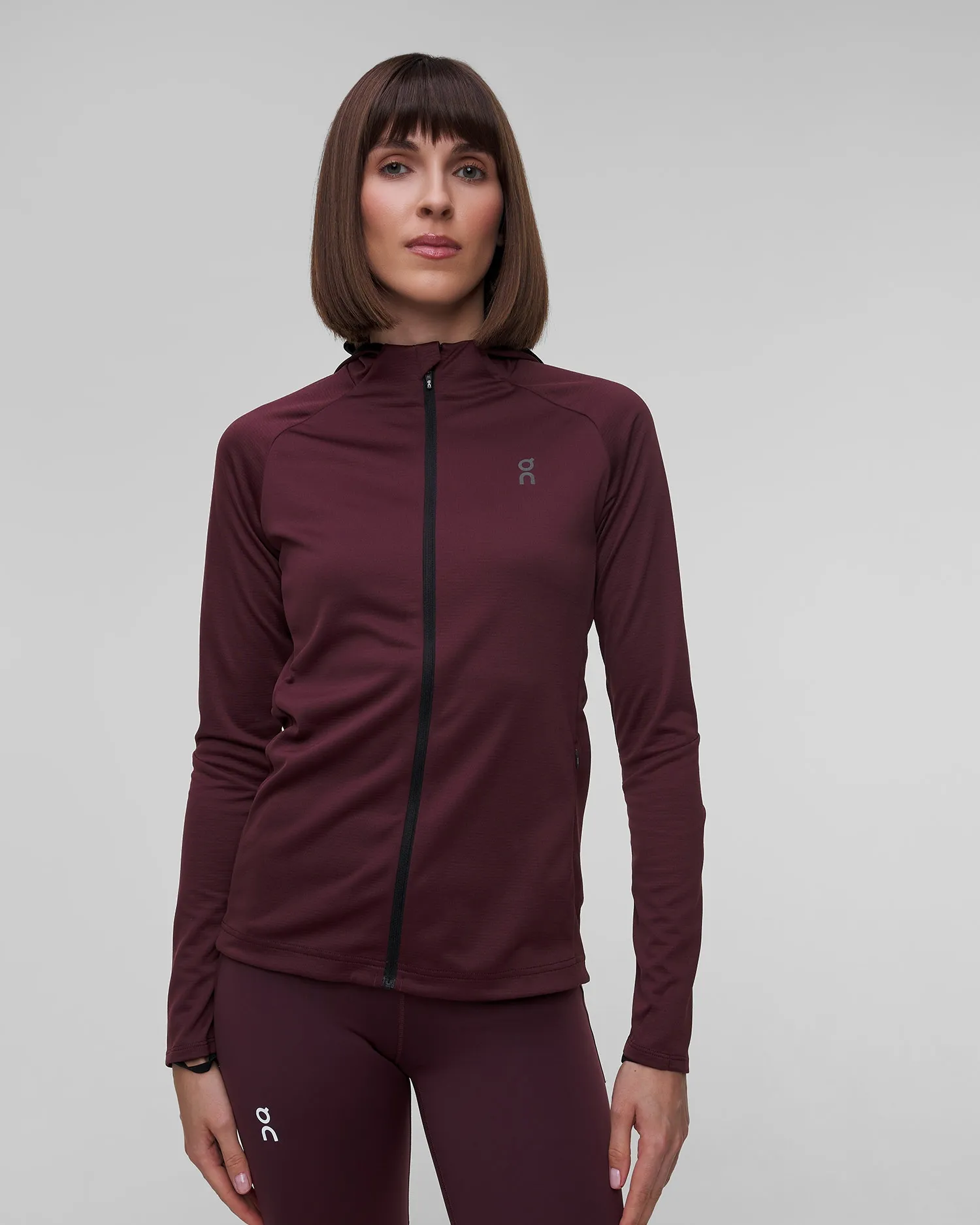 Women's On Running Climate Zip Hoodie 1WE10330398-mulberry